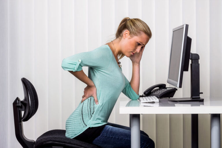 Desk Worker Neck Tension